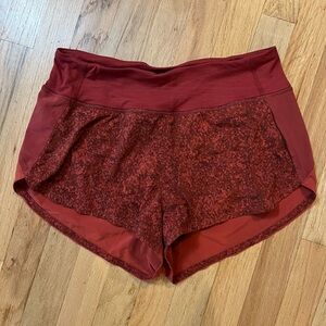 Outdoor Voices Women's Maroon Athletic Shorts